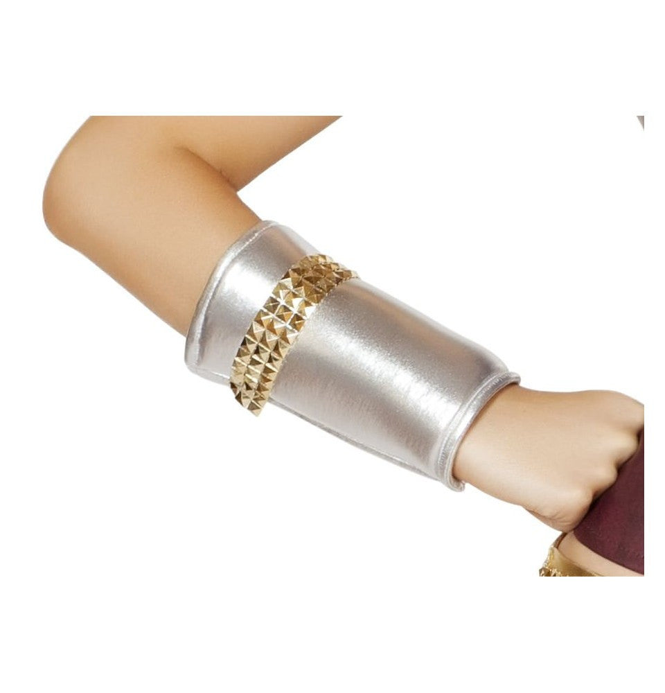 As shown Whimsical GL104 Wrist Cuffs w/Gold Trim Detail-As Shown Costumes Size ONE SIZE