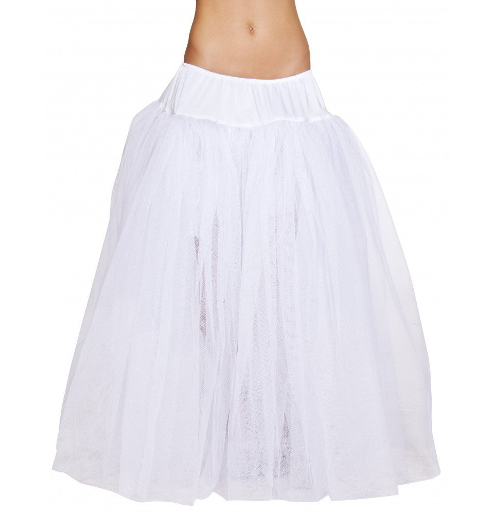 White Elite 4554 - Full Length White Petticoat Costumes Size O/S