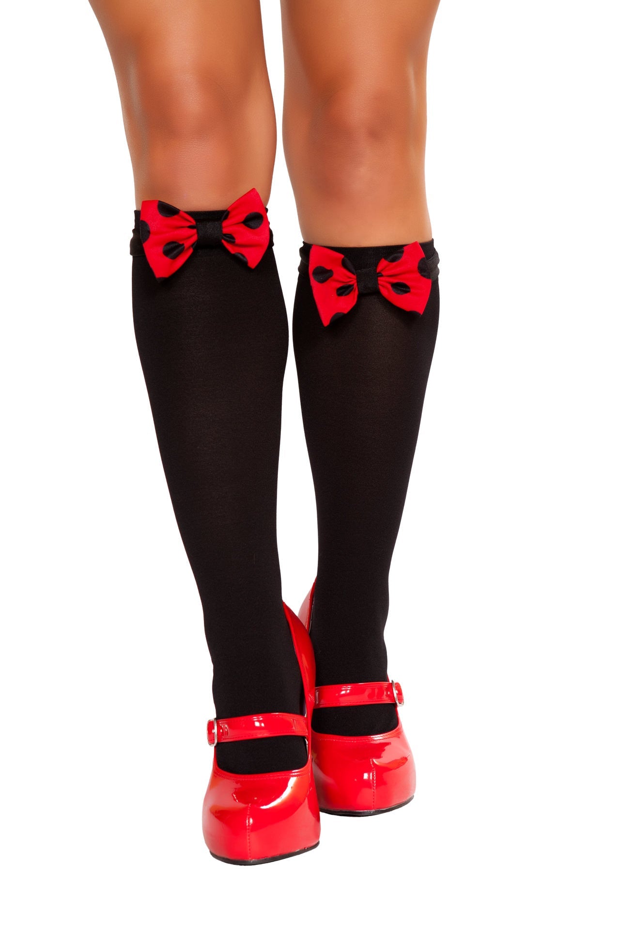 Red/black Astounding 10091B - Mouse Bows for Stockings Costumes Size O/S