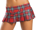 Pleated School Girl Skirt Costume Skirt in Red by Build-A-Hoochie
