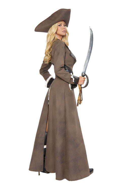 Deluxe 4PC Pirate Captain Costume Set by Build-A-Hoochie