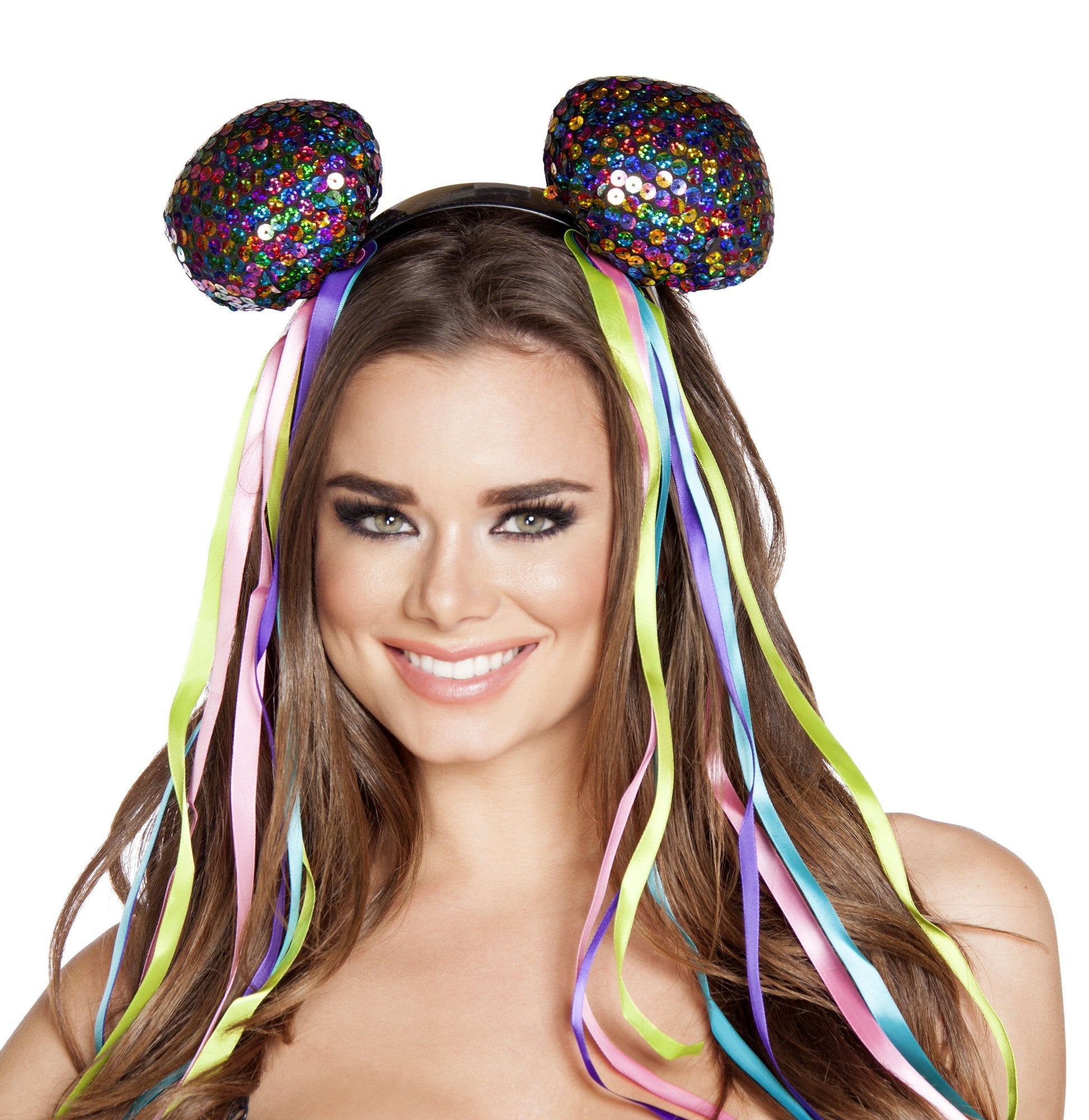 BAH4558 - Iridescent Multi Sequin Head Piece