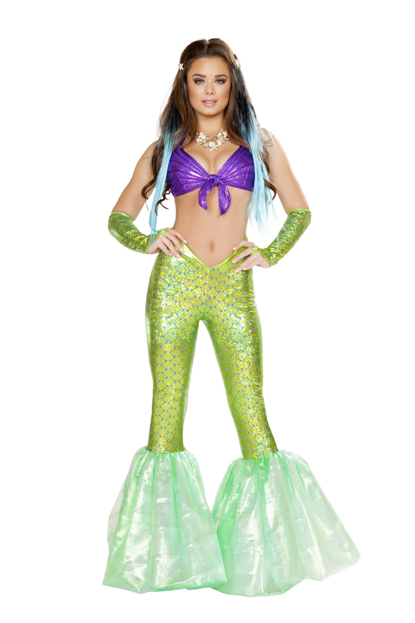 Purple/green Celestial 4656 - 2pc Poseidon's Daughter Costumes Size S