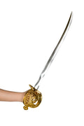 25" Pirate Sword with Round Handle Costume Prop in Silver by Build-A-Hoochie