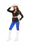 3PC Sexy Marine Corporal Costume Set in Black by Build-A-Hoochie