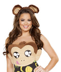 Monkey Ears Costume Headwear in Brown by Build-A-Hoochie