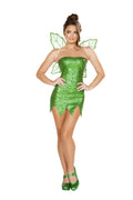 2PC Mischievous Fairy Costume Set in Green by Build-A-Hoochie