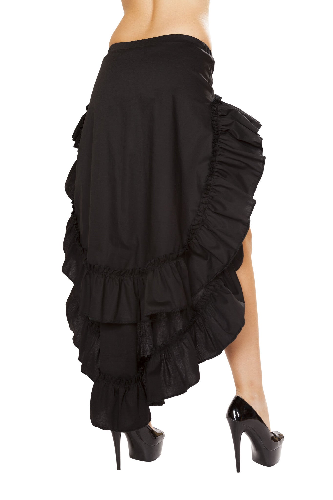 Alluring 4772 - Tiered Ruffle Skirt Ravewear Back View