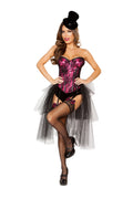 3PC Burlesque Girl Costume Set in Pink by Build-A-Hoochie