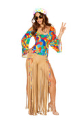 2PC Hippie Princess Costume Set in Multi by Build-A-Hoochie