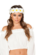Light-Up Sunflower Headband Costume Headwear in Multi Color by Build-A-Hoochie