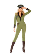 1PC Military Army Babe Costume in Green by Build-A-Hoochie