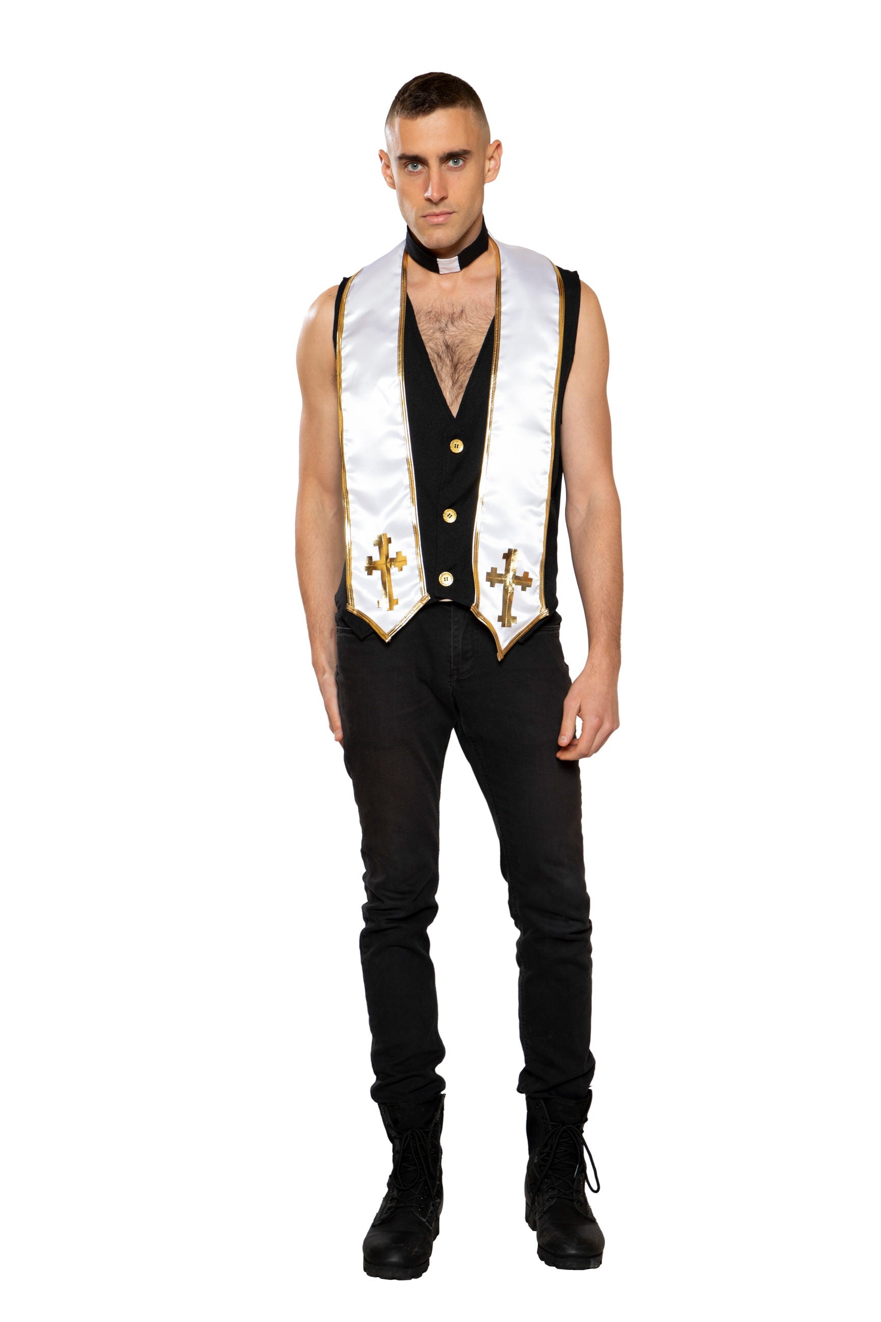 BAH4958 - Delicate 2pc Mens Priest Costume