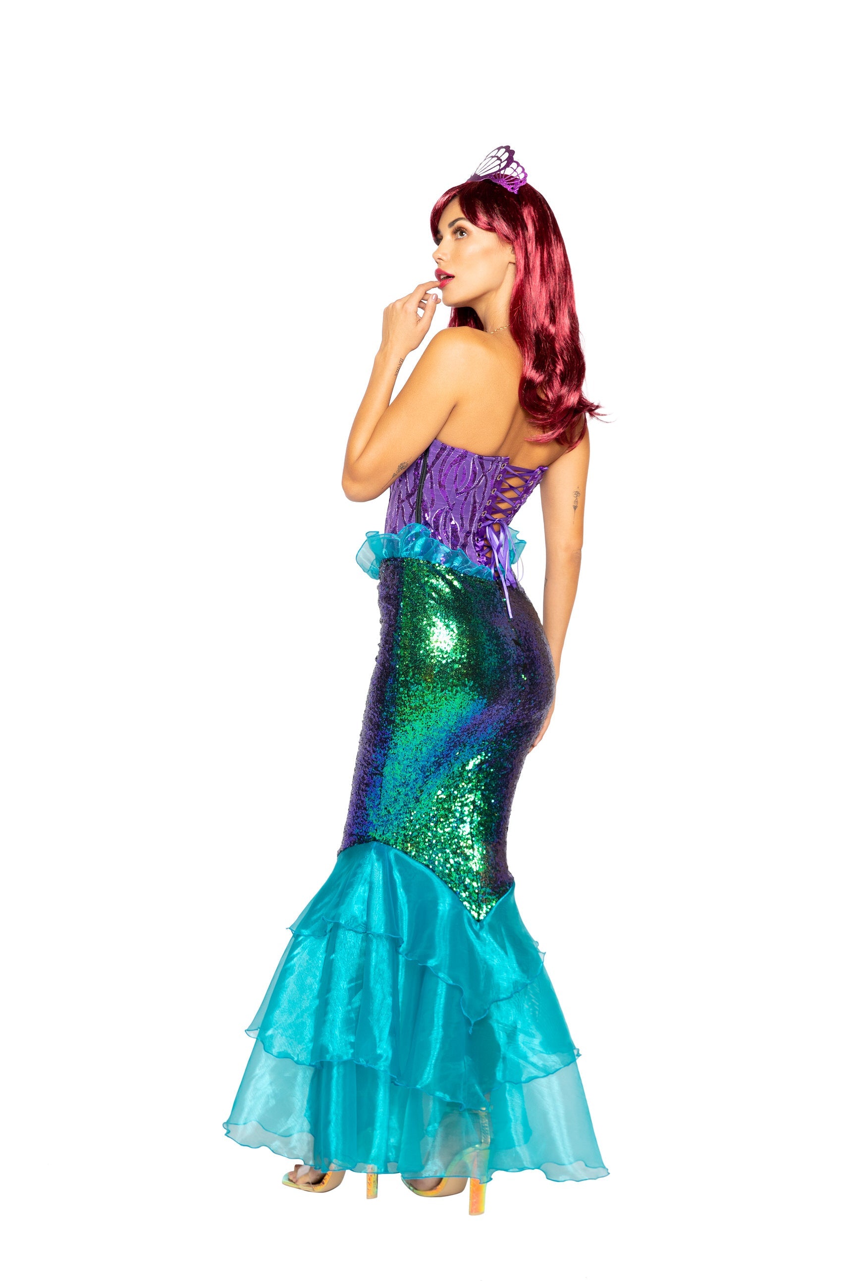 Cosmic 4995 - 3pc Majestic Mermaid Costumes Back View