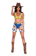 3PC Sheriff Cutie Costume Set in Yellow by Build-A-Hoochie
