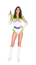 2PC Sexy Galaxy Voyager Costume Set in White by Build-A-Hoochie