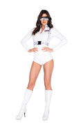 2PC Astronaut Babe Costume Set in White by Build-A-Hoochie