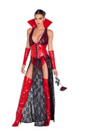3PC Wicked Vampire Costume Costume Set in Black by Build-A-Hoochie