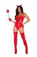 3PC Devilicious Costume Set in Red by Build-A-Hoochie