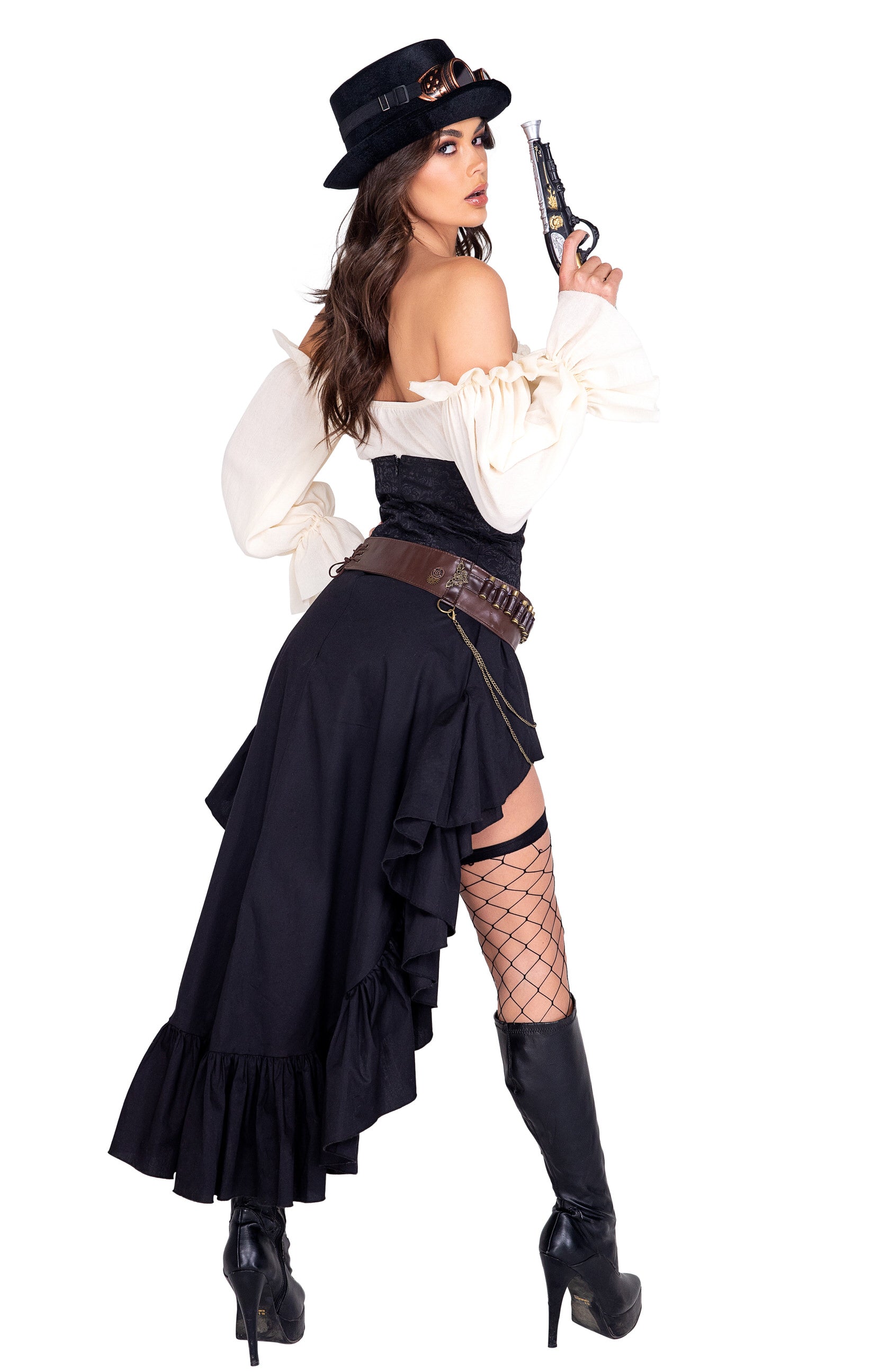 Exclusive 5034 - 6pc Steampunk Seductress Costumes Back View