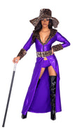 4PC Made of Money Pimp Costume Set in Purple by Build-A-Hoochie