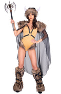 3PC Medieval Viking Costume Costume Set in Brown by Build-A-Hoochie