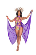 2PC Mesmerizing Medusa Costume Costume Set in Purple by Build-A-Hoochie