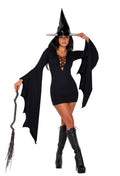 2PC Midnight Coven Witch Costume Set in Black by Build-A-Hoochie