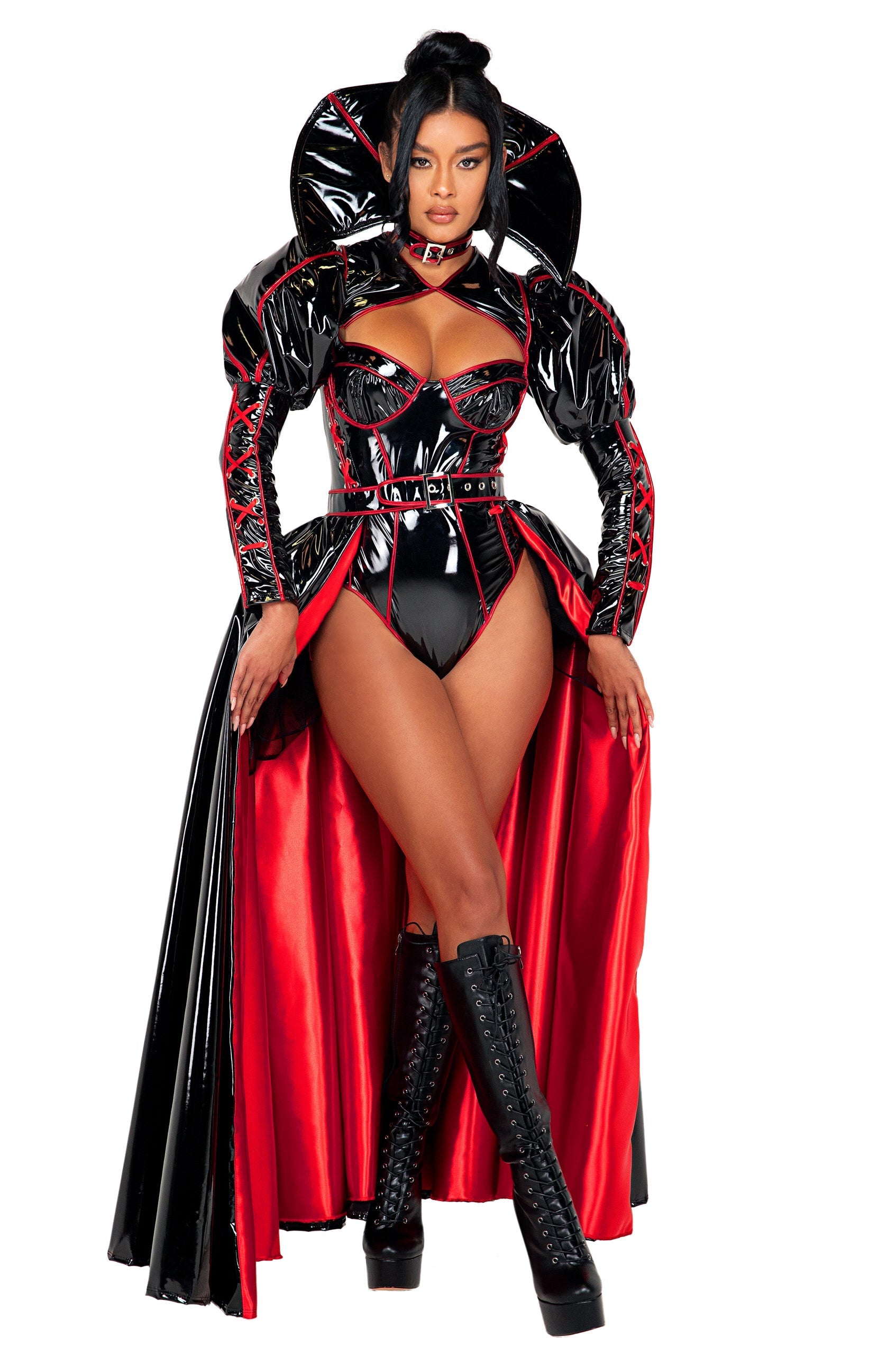 Black/red Classic 5077 - 3pc Underworld Evil Queen Costumes Size L