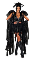 4PC Angel of Darkness Costume Set in Black by Build-A-Hoochie