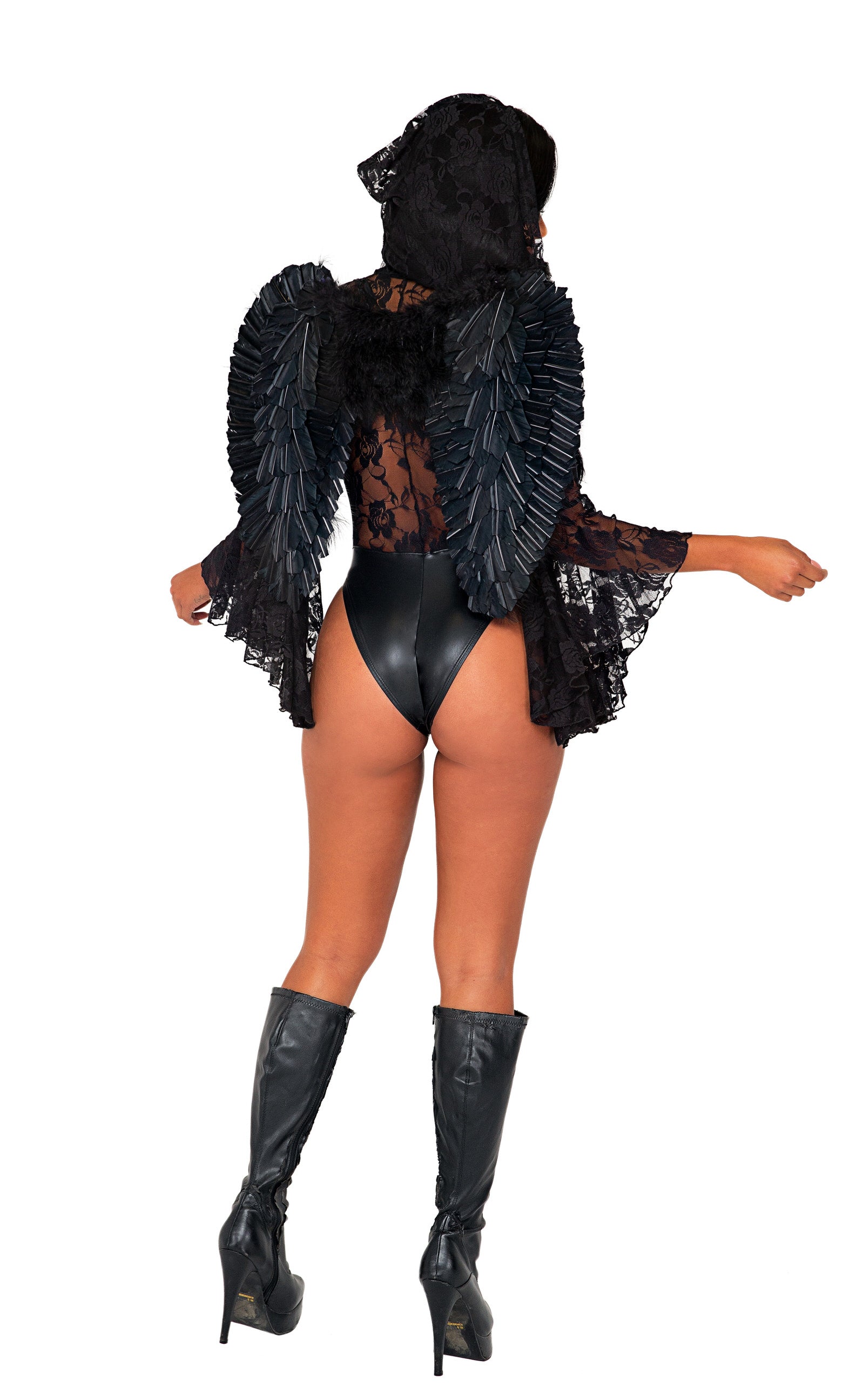 Bewitching 5079 - 1pc Dark Angels Lust Costumes Back View