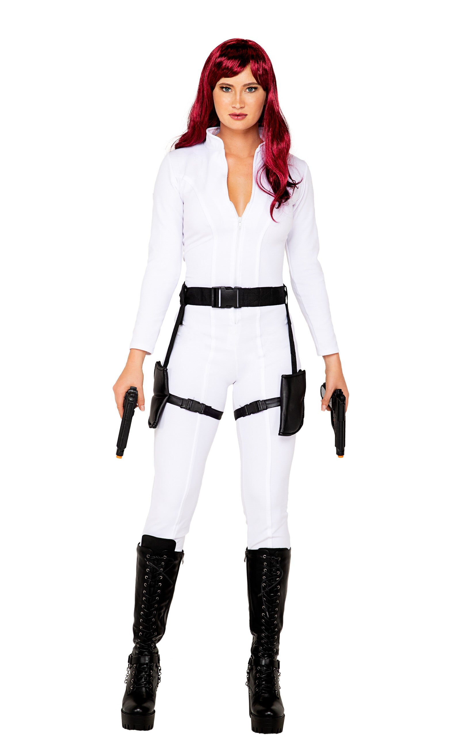 Black/white Classic 5093 - 2pc Black Ops Spy Costumes Size L