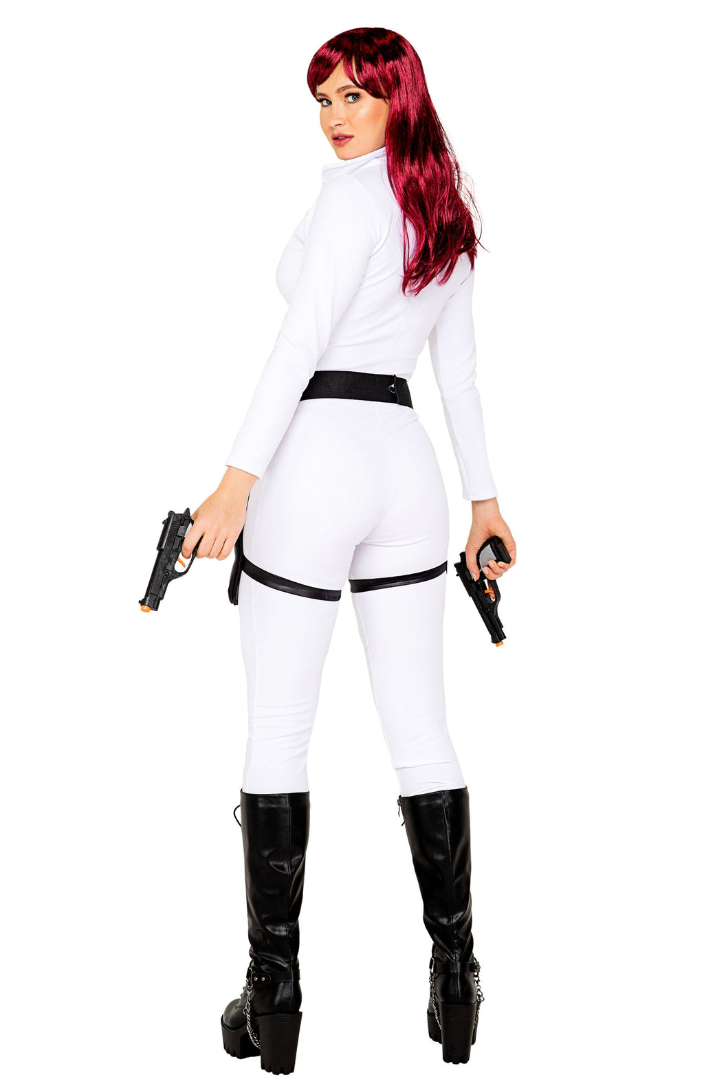 Classic 5093 - 2pc Black Ops Spy Costumes Back View