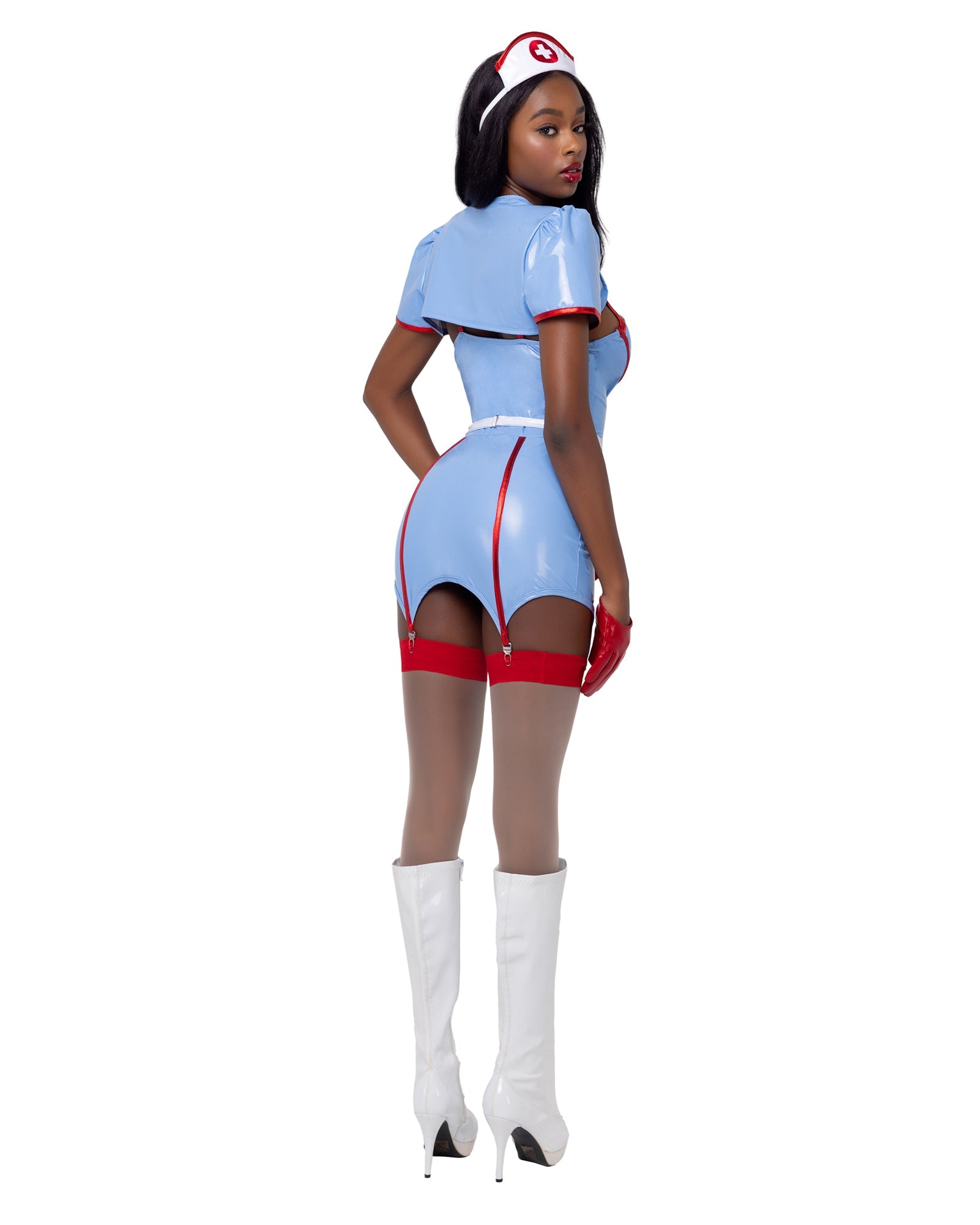 Exclusive 6180 - 4PC Retro Nurse Costumes Back View