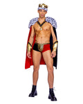 3PC King of Hearts Costume Set in Black by Build-A-Hoochie