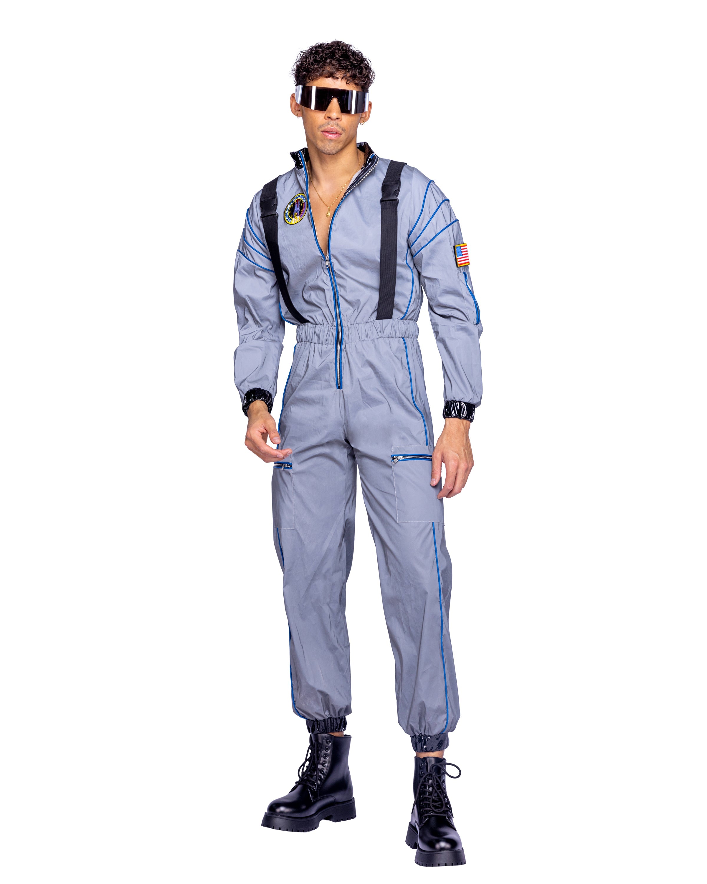 Silver Crystal 6372 - 1pc Astronaut Hunk Costumes Size XL