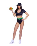 4PC What's Shakin' Costume Set in Black by Build-A-Hoochie