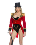 4PC Three-Ring Hottie Costume Set in Red by Build-A-Hoochie