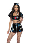 4PC Kinky Fever Costume Set in Black by Build-A-Hoochie
