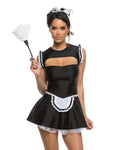 3PC Maison Mistress Costume Set in Black by Build-A-Hoochie