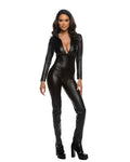 1PC Fetish Catsuit Costume in Black by Build-A-Hoochie