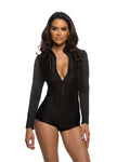 1PC Fetish Romper Romper in Black by Build-A-Hoochie