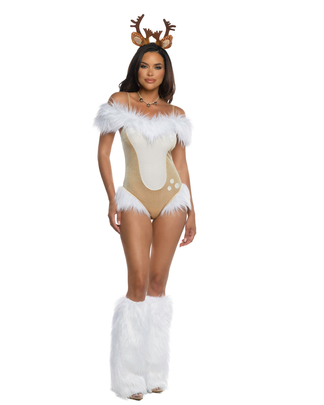 Tan/white Exclusive 6622 - 2pc Dashing Doe Costumes Size L