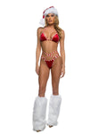 2PC Holiday Candy Cutie Costume Set in Red by Build-A-Hoochie
