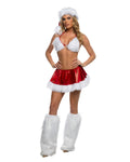 2PC Winter Wonderland Babe Costume Set in Red by Build-A-Hoochie