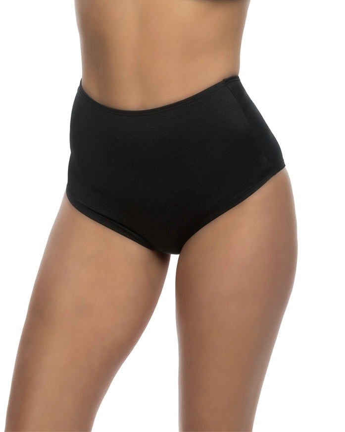Black Gilded 6627 - 1pc High Waist Booty Shorts Costumes Size L