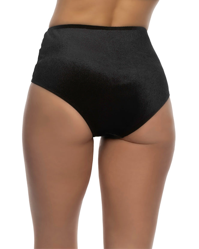 BAH6628 - Boujee 1pc High Waist Cheeky Velvet Shorts