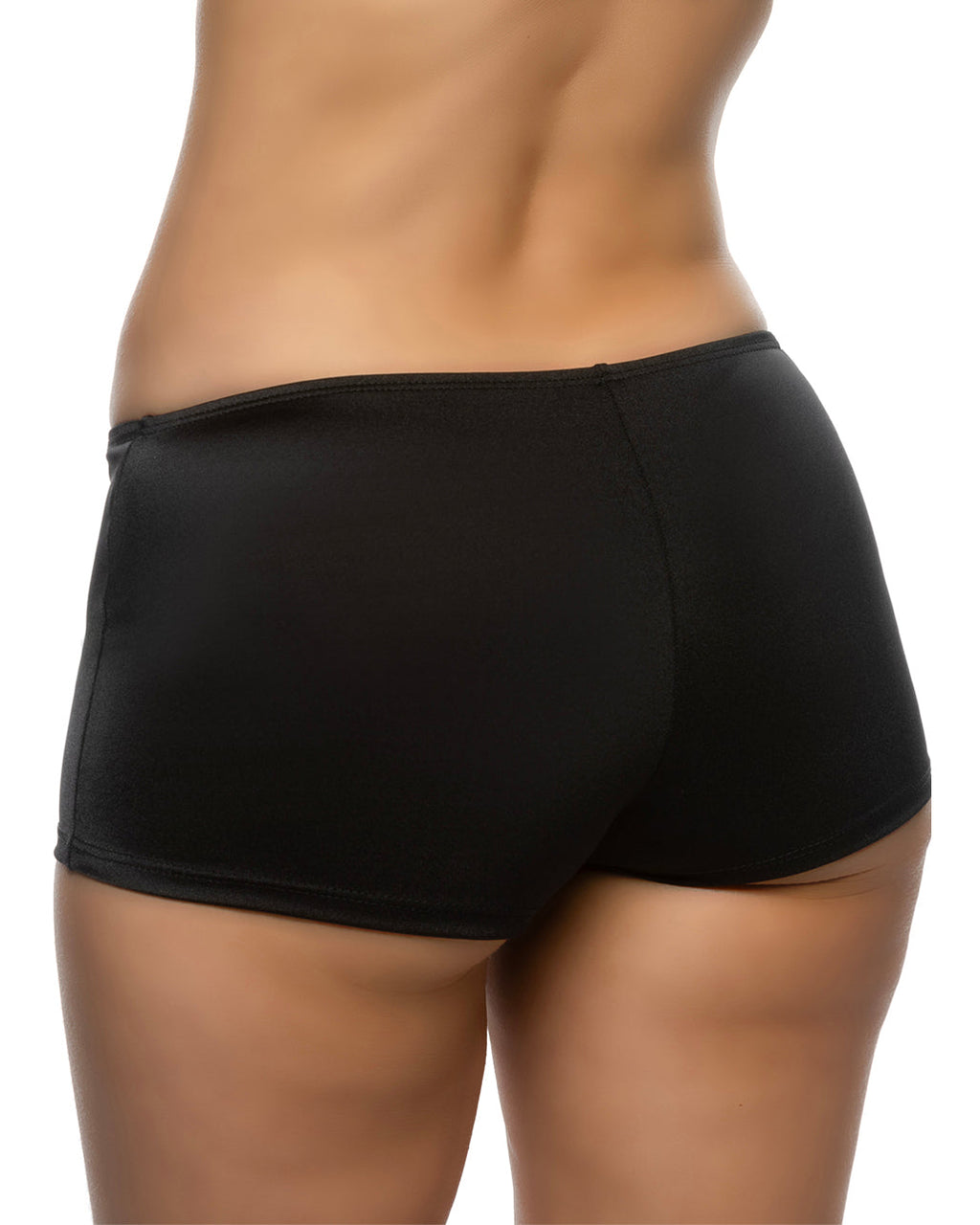 BAH6630 - Iridescent 1pc Low Rise Botty Spandex Shorts