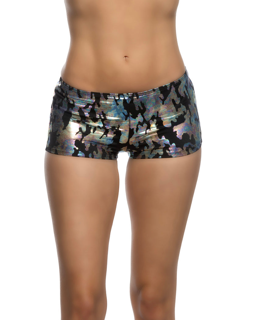 BAH6633 - Breathtaking 1pc Low Rise Iridescent Camouflage Shorts