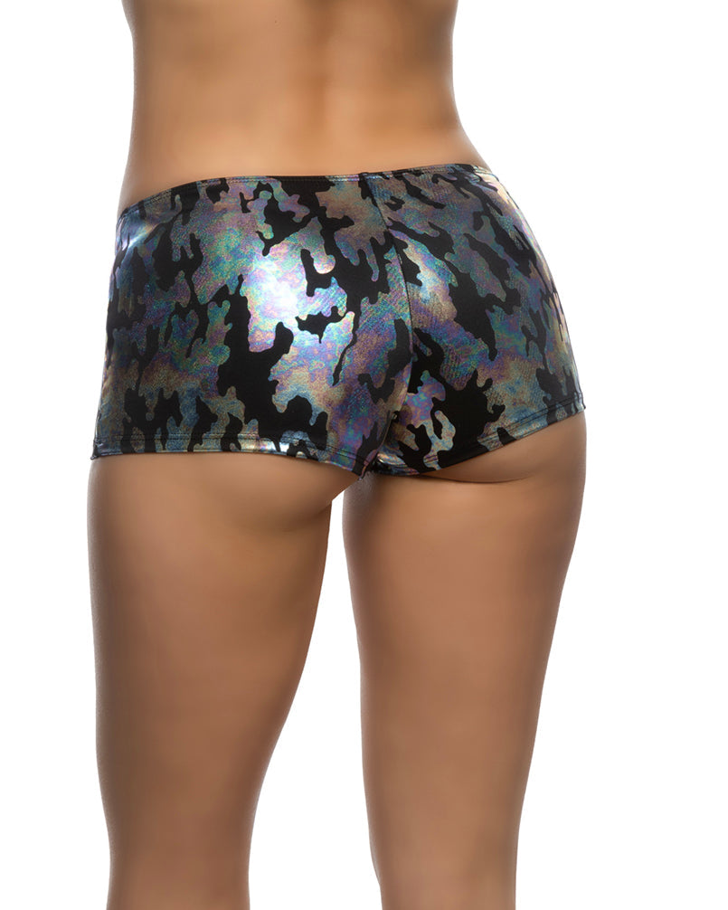 BAH6633 - Breathtaking 1pc Low Rise Iridescent Camouflage Shorts